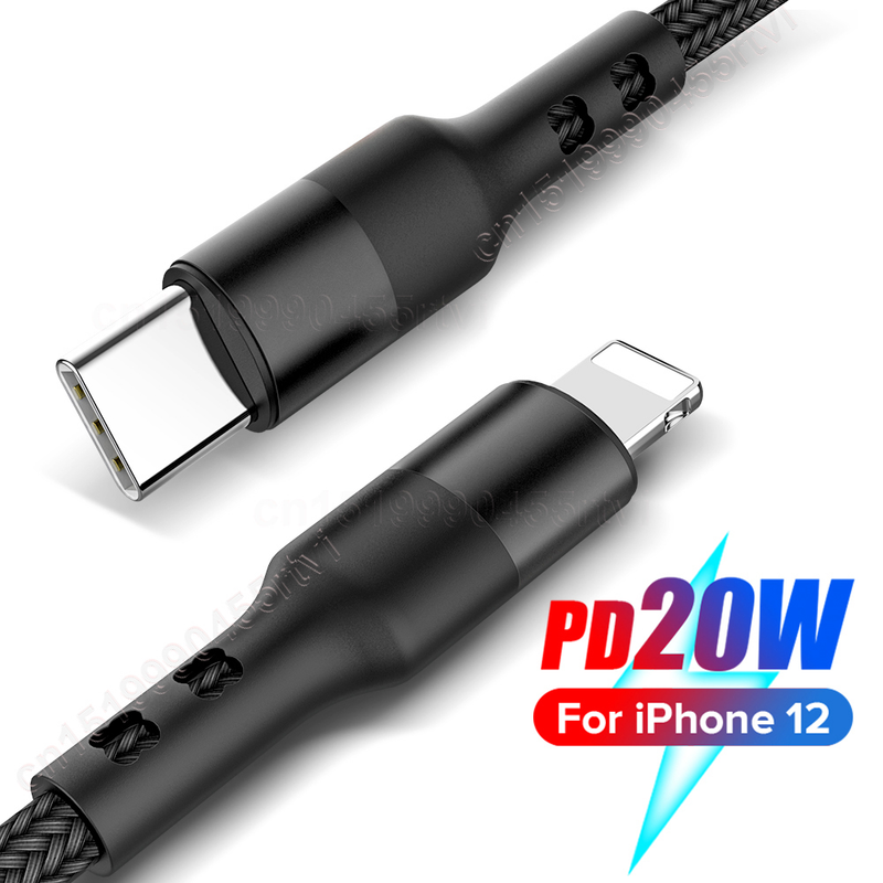 20W PD USB C Quick Charge Charger Cable For iPhone 14 13 12 11 Pro Max XS XR 8 Plus Fast charging USB Type C D    _voghion.com