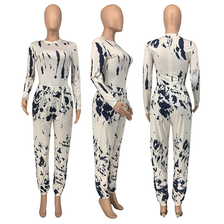 Damenbekleidung, modisch, lässig, Sport-Overall, zweiteiliges Set_voghion.com