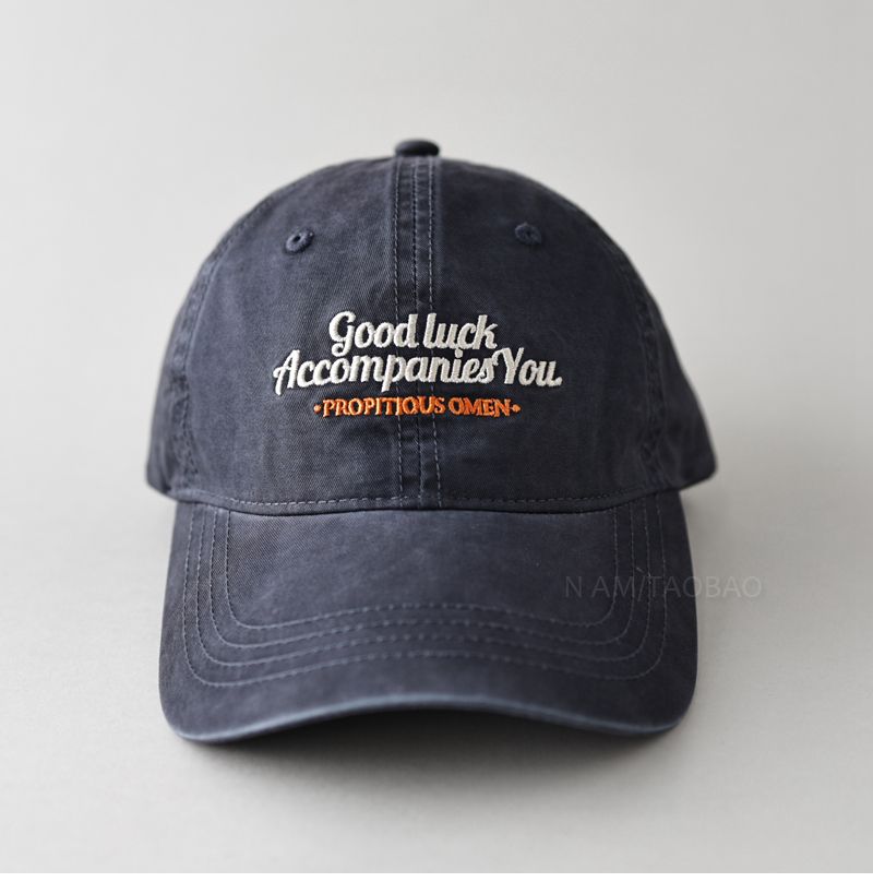 Nuovo berretto da baseball con ricamo retrò, lavato e consumato, cappello da sole casual e versatile per uomini e donne_voghion.com