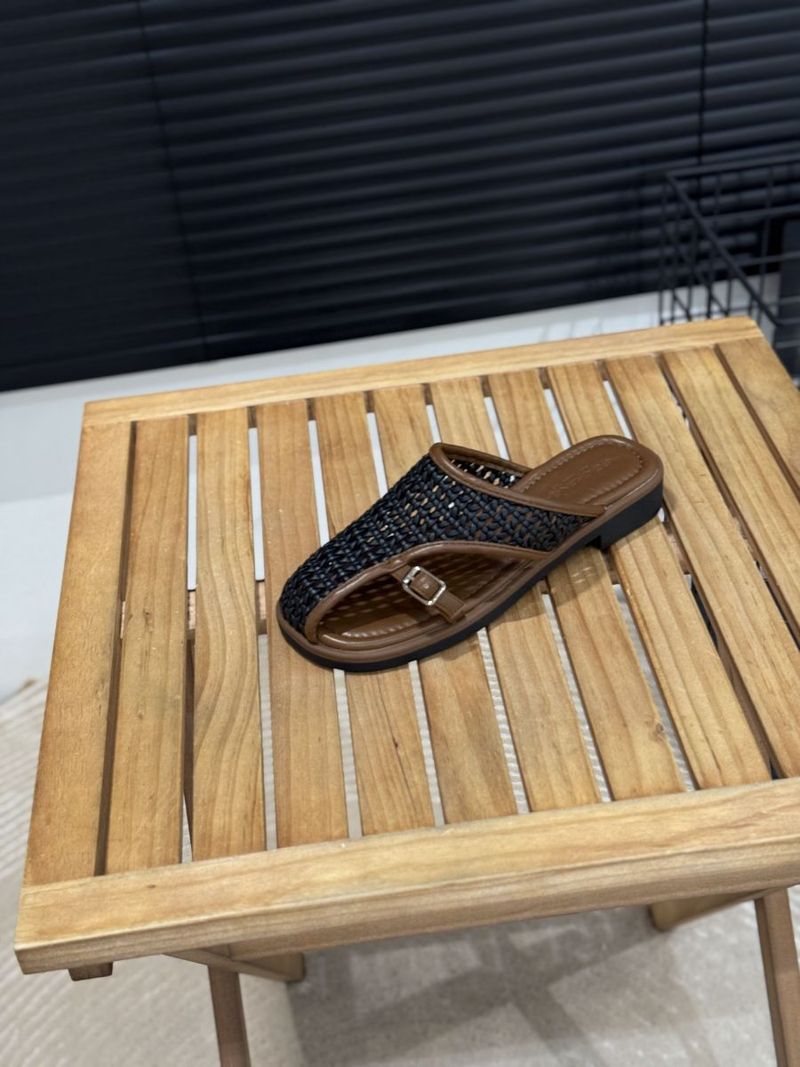 Pantofole a mezza altezza, alla moda, in tessuto coreano traforato, da donna, estate 2025, sandali comodi da spiaggia_voghion.com