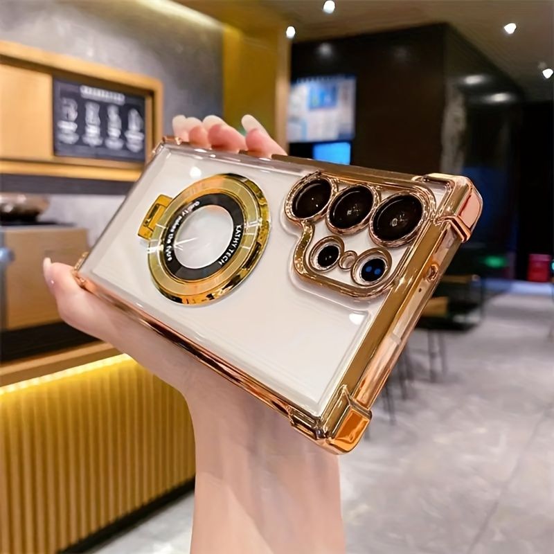 TPU Clear Phone Case Camera Lens Protector Shockproof Compatible with Wireless Charging Phone Cover for Samsung Galaxy A15/A55/A35/A25/A54/A53/A34_voghion.com