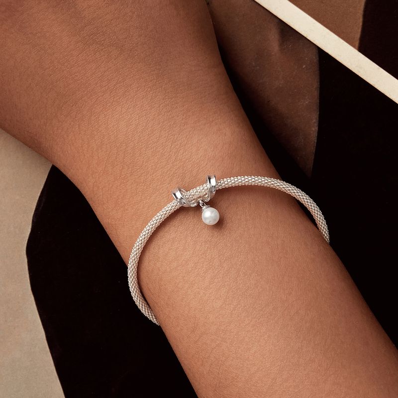 Perlen-Schleifen-Charm Sterlingsilber_voghion.com