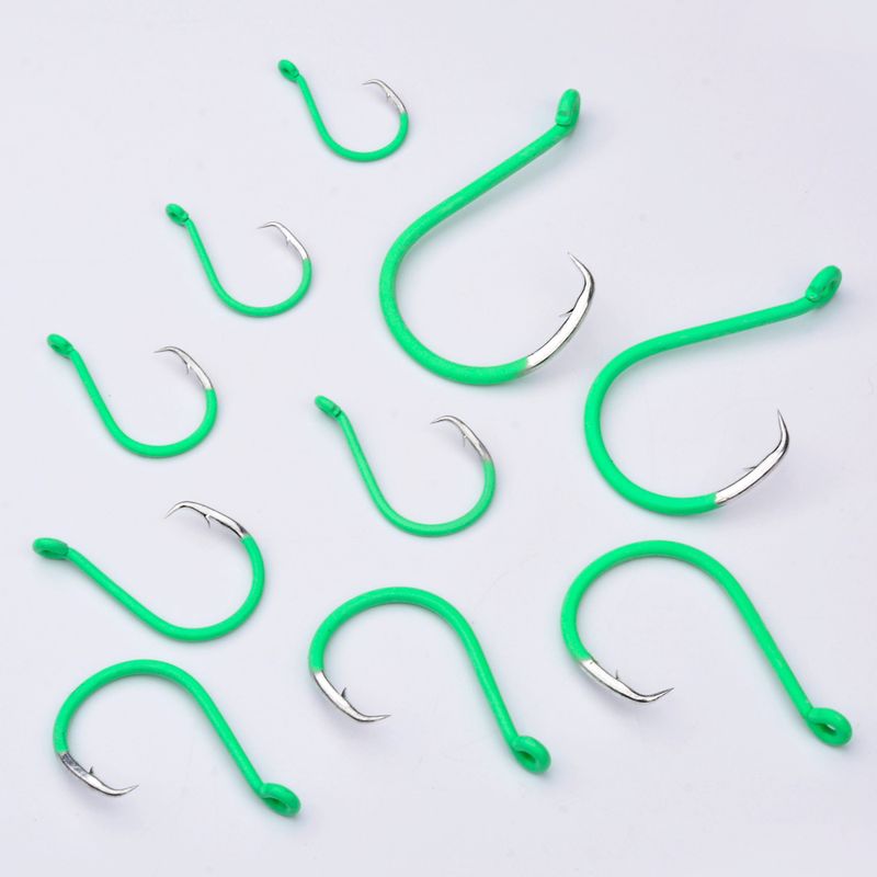 Deep Big Sea Eagle Beak Lure High Carbon Steel Fish Boat Swivel Fishing Hook 10 Pieces/Box_voghion.com