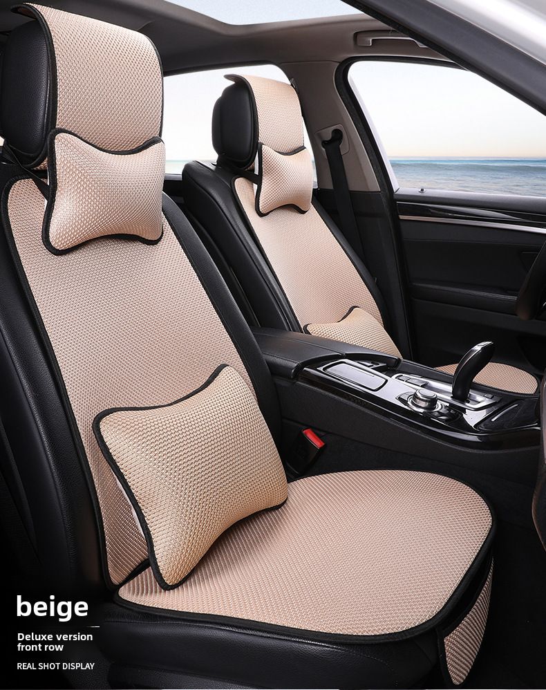 Zomer nieuwe ijs zijde autostoel kleine taille algemeen ademend antislip slijtvast_voghion.com