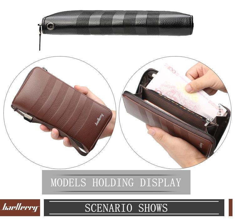 Baellerry Wallet High-quality Fashion Multi-card Slot Retro Long Wallet, Large-capacity Mobile Phone Bag_voghion.com