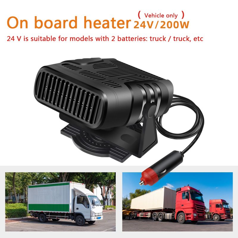 12V/24V Portable Heater Heating Coog Fan Window Demister 360 Degree Rotating Car Windshield Deer Defroster_voghion.com