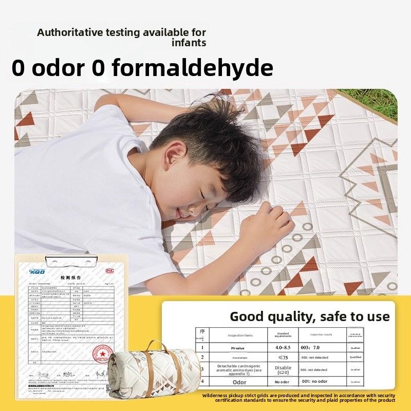 Picknickmatte, verdickt mit Aluminiumform, für Outdoor-Campingzelt, zusammenklappbar, tragbar, wasserdicht, Zeltmatte, verdickt, wasserdicht, Strandmatte_voghion.com