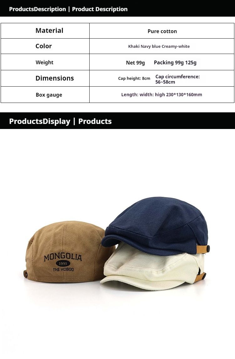 2024 New Hat Reverse Wearing Beret Female Korean Version Trendy Spring And Autumn Summer Hat Children's Fashionable High-end Hat_voghion.com