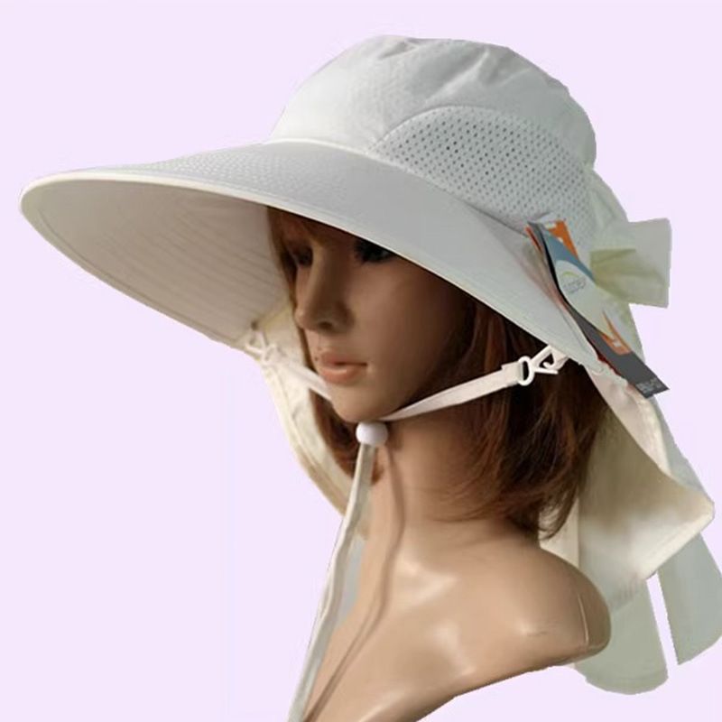 Visiera protettiva estiva LazyZoom per donna, maschera integrale impermeabile ad asciugatura rapida, cappello da pesca a tesa larga, cappello da trekking_voghion.com
