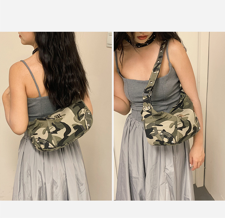 Nieuwe zoete en coole motortas Temperament All-match opvouwbare tas Niche Design okseltas mode schoudertas Messenger bag vrouwelijke tas_voghion.com