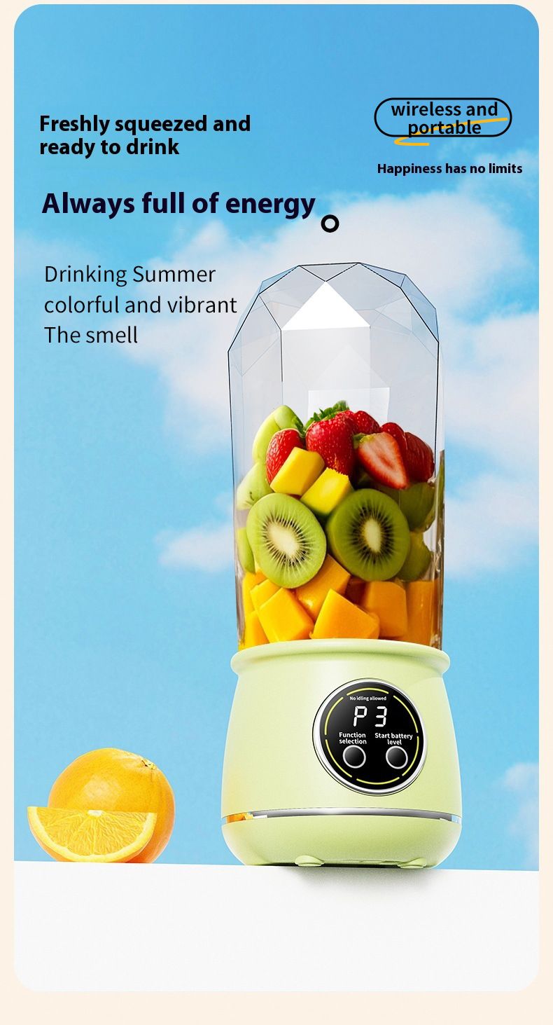 Portable Rechargeable Juicer Cup, Small Multifunctional Blender For Student & Home Use, Personal Smoothie Maker_voghion.com