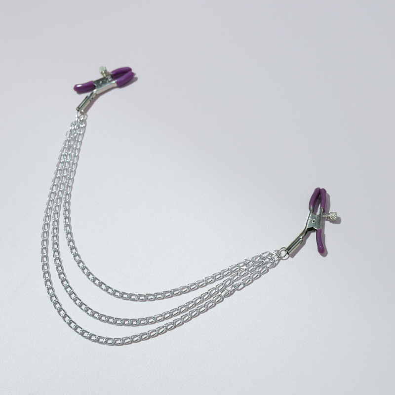 Nippel Brust weibliche Klammern mit Kette Clips Stimulator Flirt Brust Nippel Clips Bondage Bdsm Slave Wom_voghion.com