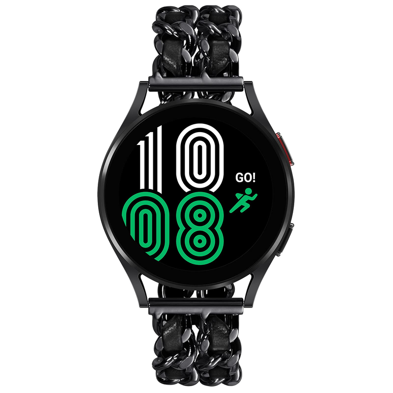 20 mm pašček za Samsung Galaxy Watch 5 4 40 mm 44 mm 42/46 mm active 2 Gear S3 Verižna zapestnica iz nerjavečega jekla Huawei GT2/3_voghion.com