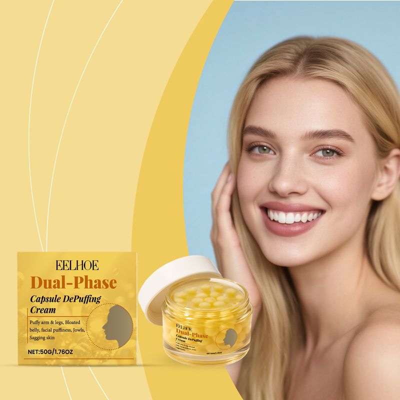 EELHOE Double Effect Capsule Gentle Elasticity Smooth Delicate Daily Moisturizing Skin Care Cream_voghion.com
