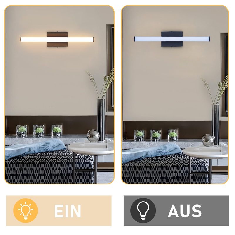 Glitzerlife Deckenlampe LED Deckenleuchte Schwarz - Moderne Schlafzimmerlampe 6W Wohnzimmerlampe 3000K Innen Design Warmweiß Licht Deckenbeleuchtung Für Küche Flur_voghion.com