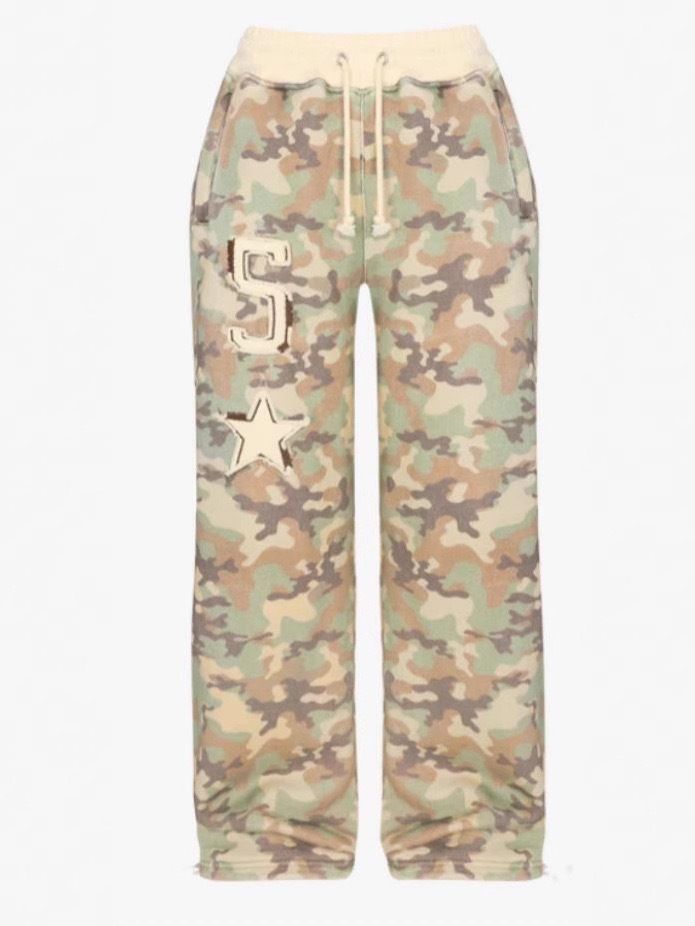 Conjunto de sudadera y pantalón de camuflaje a la moda: conjunto de dos piezas con estampado 3D para mujer, sudadera deportiva de poliéster cómoda en tallas XXS-6XL._voghion.com