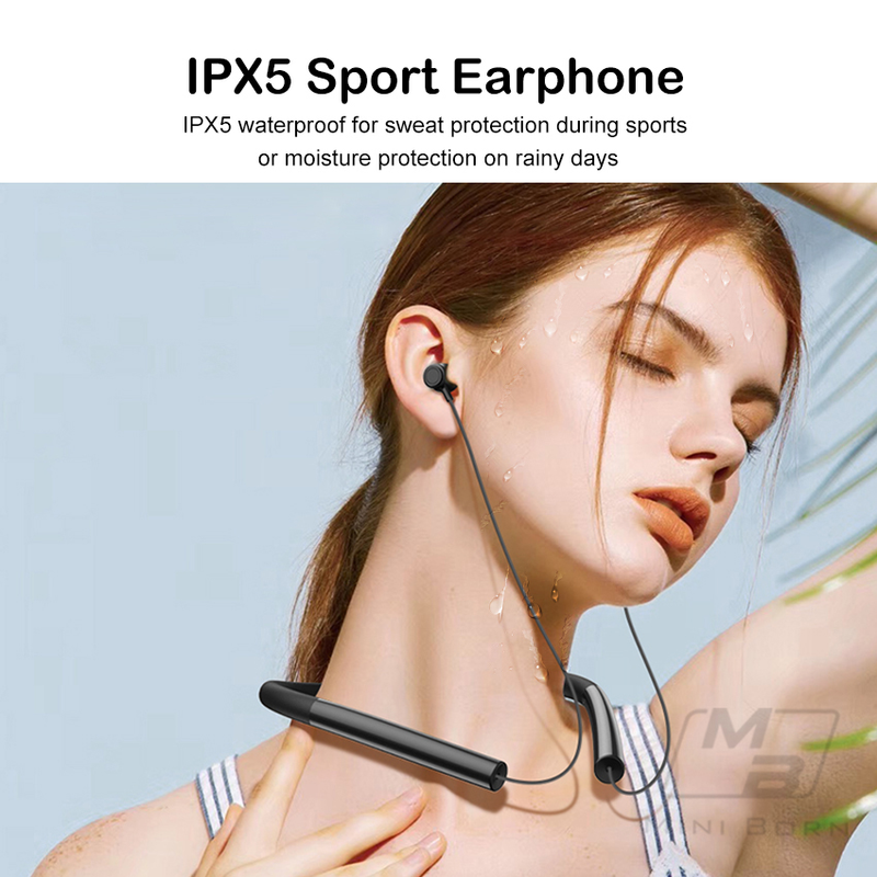 Mini Born į ausis įdedamos ausinės Belaidės ausinės Bluetooth5.0 Ausinių kaklo juostelė Ausinės Kaklo Kabantys Ausinės Neįdedamos ausinės Minkštas silikonas IPX5 Waterpro_voghion.com