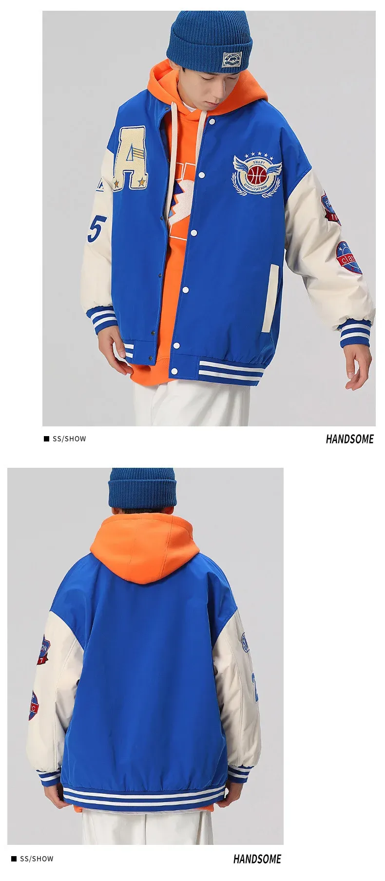 2025 Uomo Donna Vintage Bomber Giacca Giovane Harajuku Varsity Baseball Giacca Coreana Modalità College Uniforme All'ingrosso Y2K Straße Mäntel_voghion.com
