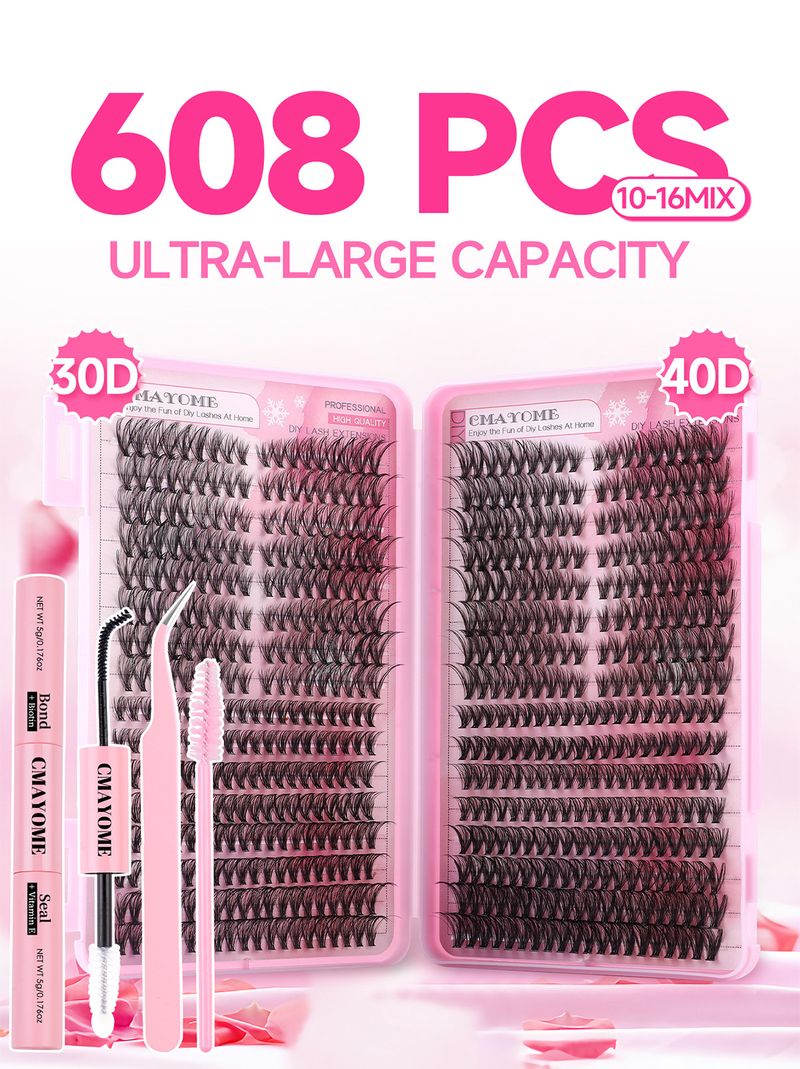 False Eyelashes Single Cluster Large Capacity False Eyelashes Book D Curved Natural Thick Classic All Match Daily Grafted Eyelashes_voghion.com