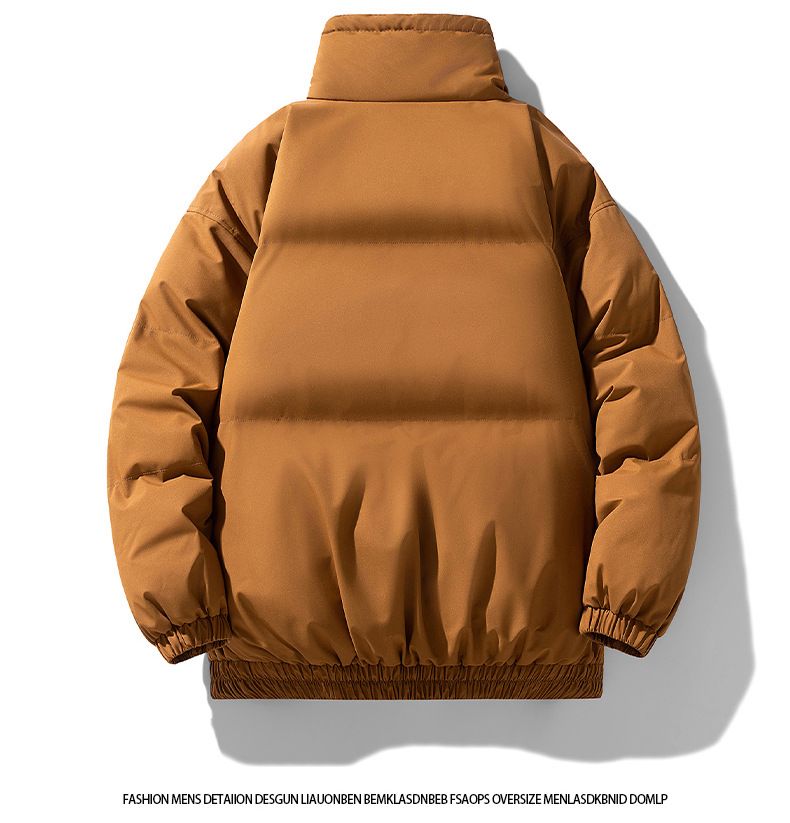 Men's Puffer Jacket With Stand Collar – Oversized Quilted Coat For Winter & Autumn (M-8XL, Streetwear Essential In 5 Colors)_voghion.com