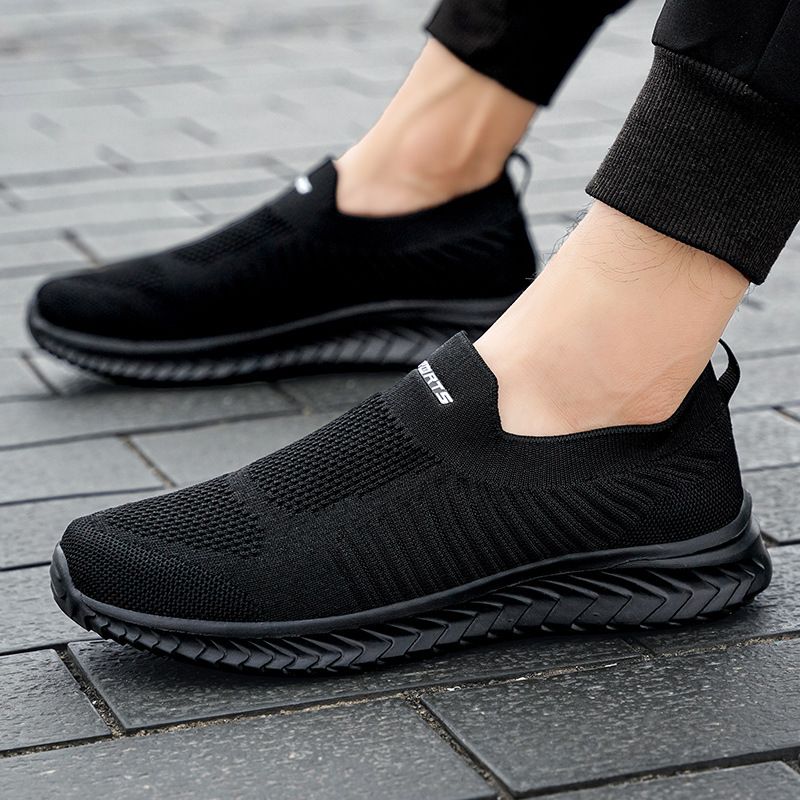 2025 Set Flying Woven Sports für Herren, leichte Übergröße, ein Fuß große Freizeitschuhe für Herren, atmungsaktive Laufschuhe_voghion.com