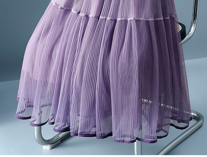 Ženska oblačila Veliko nihajno mrežasto torto krilo krilo ženske pomlad in poletje novo majhno pravljično dolgo krilo Nagubano krilo v liniji_voghion.com