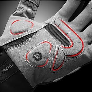 Guanti da ciclismo ROCKBROS con dita intere, caldi e invernali, touchscreen, taglia M-2XL_voghion.com