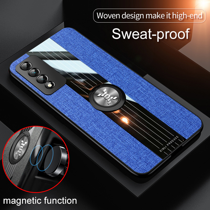 Fabric Cloth Finger Ring Holder Phone Case On For OPPO A54 4G A9 2020 A5 S A7 A8 A72 A92S A91 A53 A15 A57 2022 Stand Cov_voghion.com