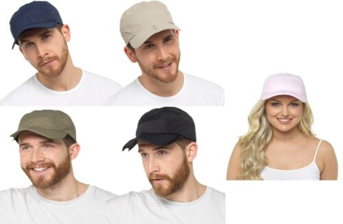 Gorra de béisbol ajustable para hombre y mujer, plegable, con bolsillo, para verano_voghion.com