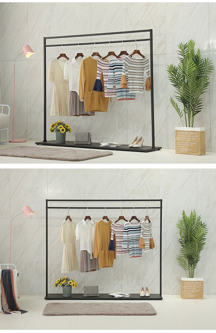 Perchero de pie con nuevo estilo, de hierro forjado, creativo, para sala de estar, dormitorio, simple, para ropa_voghion.com