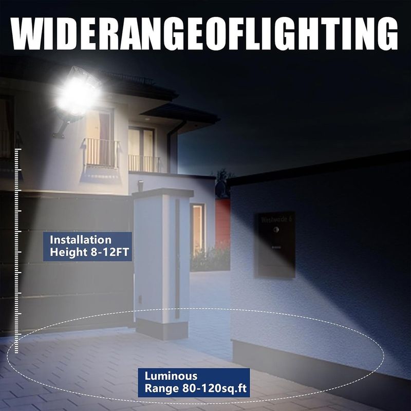 New solar big street light household lighting human body induction light rural courtyard integrated remote control induction light_voghion.com