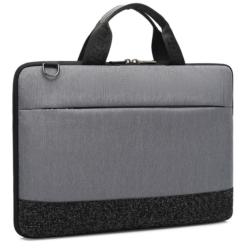 DH Single Shoulder Laptop Briefcase Unisex Business Style Notebook Handbag 15.6inch Casual Bag_voghion.com