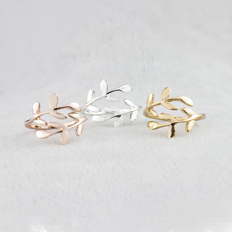 2025 Nieuwe aankomsten Mode Dames Open Blad Meisjes Multi Kleur Verstelbare Maat Botanische Vrouwen Knuckle Ringen Verloving Bruiloft Feest_voghion.com