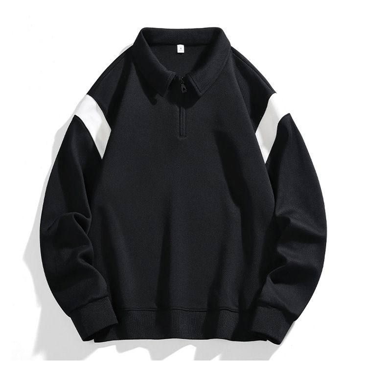 Men's Long Sleeve Zip-Up Sweatshirt & Jogger Set - Stylish Contrast Casual Outfit For Spring & Fall_voghion.com