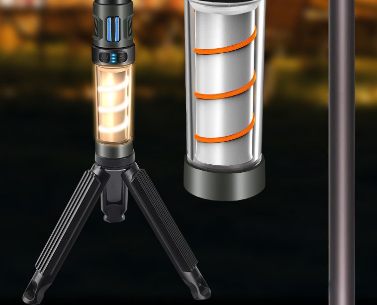 Tenda da campeggio magnetica triangolare ricaricabile portatile di tipo C, repellente per zanzare a LED multifunzione per esterni_voghion.com