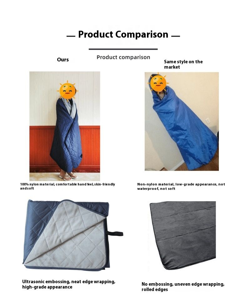 Modische Picknickmatte aus Yao-Kornsamt, Hut-Stil, Picknick-Camping, tragbare feuchtigkeitsbeständige Decke, rutschfeste Campingdecke für den Außenbereich_voghion.com
