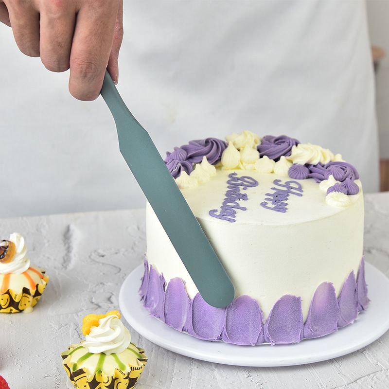 High Temperature Resistant Silicone Spatula Set Cake Cream Bread Spread Scraper Seasoning Brush Integrated Baking Dense_voghion.com
