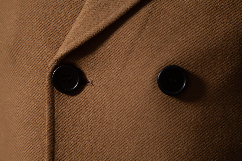 Herrenbekleidung Hochwertiger, einfarbiger Herren-Casual-Business-Herrenmantel_voghion.com