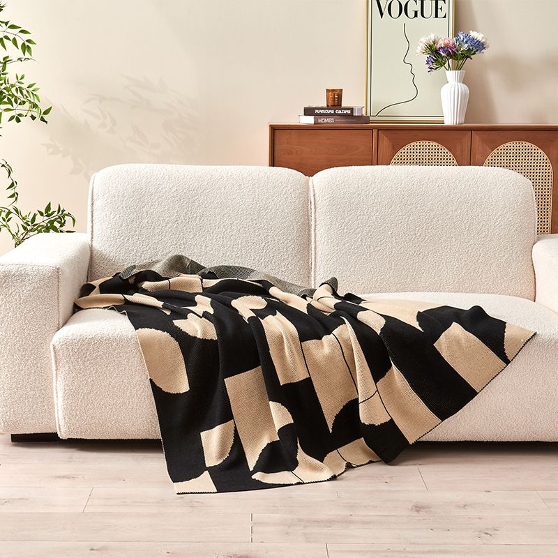 Light Luxury Knitted Blanket Soft Skin Friendly Home Office Nap Air Conditioning Cover Blanket Gift Blanket_voghion.com