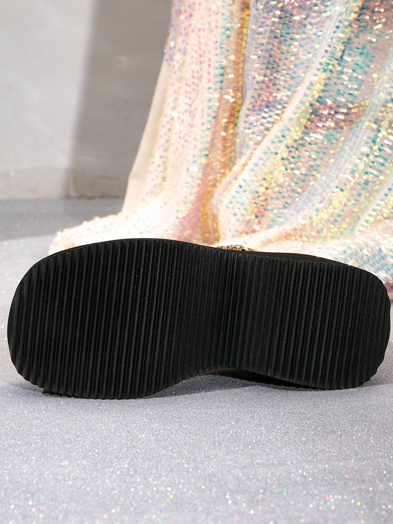 Lente/Zomer Nieuwe Stijl Helling Hak Dikke Water Diamant Waterdicht Platform Spons Bodem Mode 10cm Dames Sandalen_voghion.com