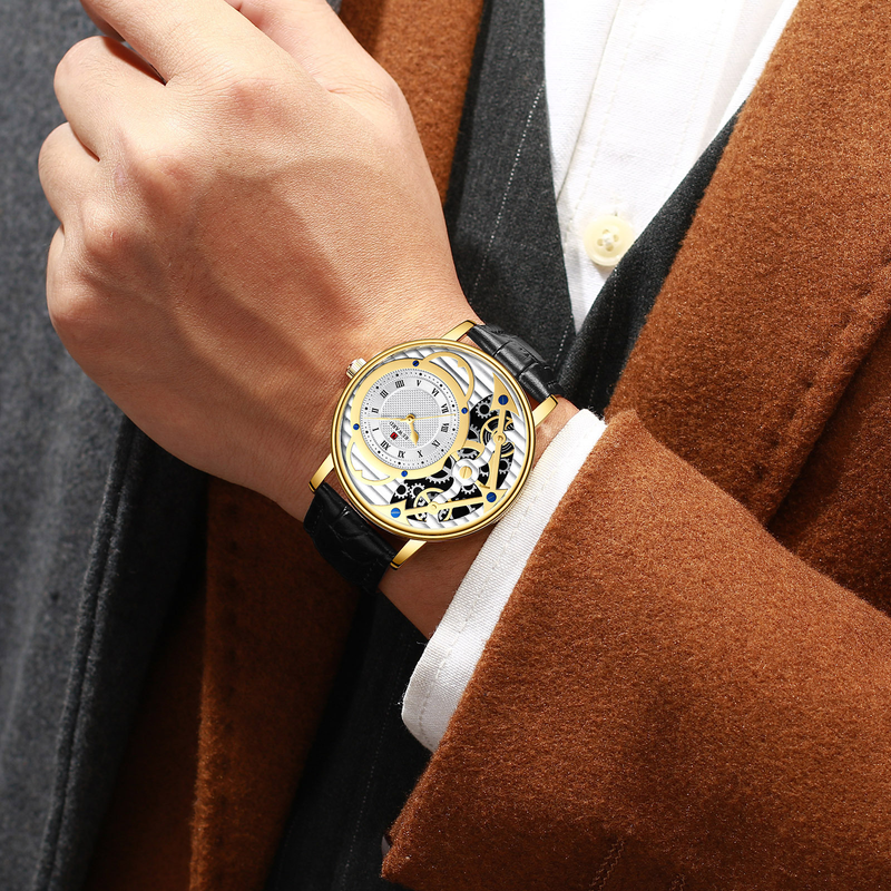 REWARD63101 Waterdicht quartz herenhorloge met riem_voghion.com
