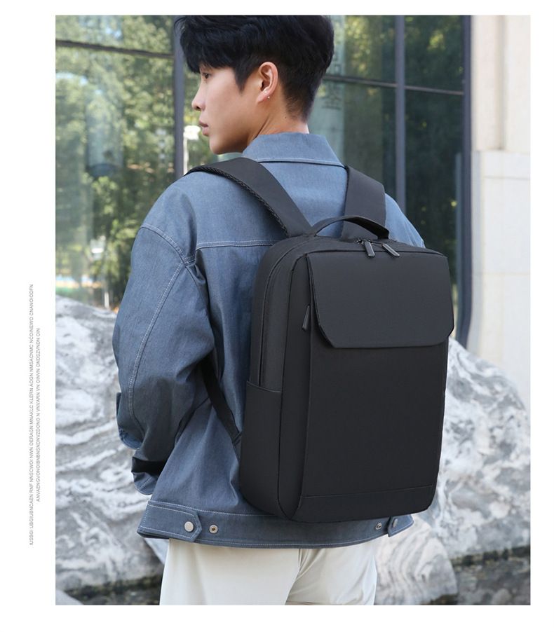 Affari in viaggio, zaino per laptop da viaggio, borsa per computer da uomo con grande capacità in tessuto Oxford, affari_voghion.com