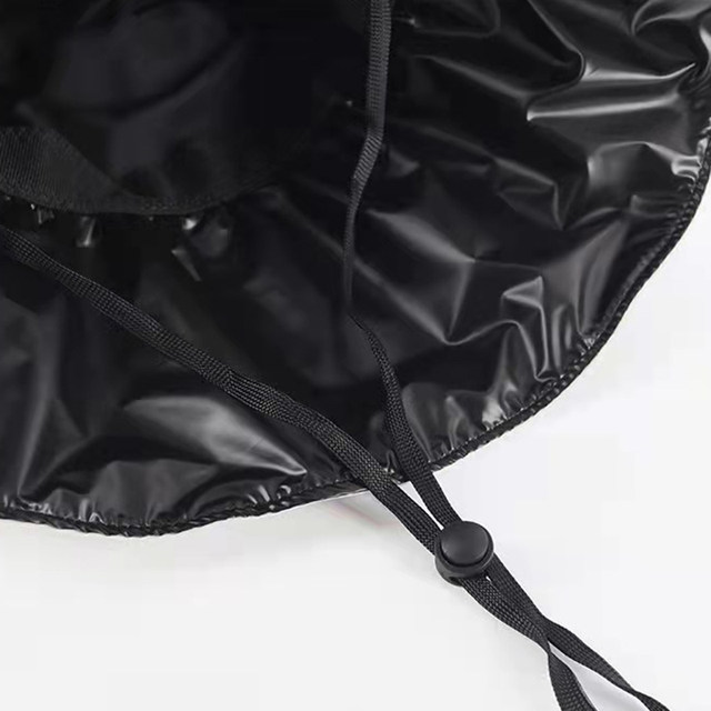 Cappello per protezione solare in gomma nera Cappello da pescatore con protezione UV pieghevole estivo a tesa larga da donna_voghion.com