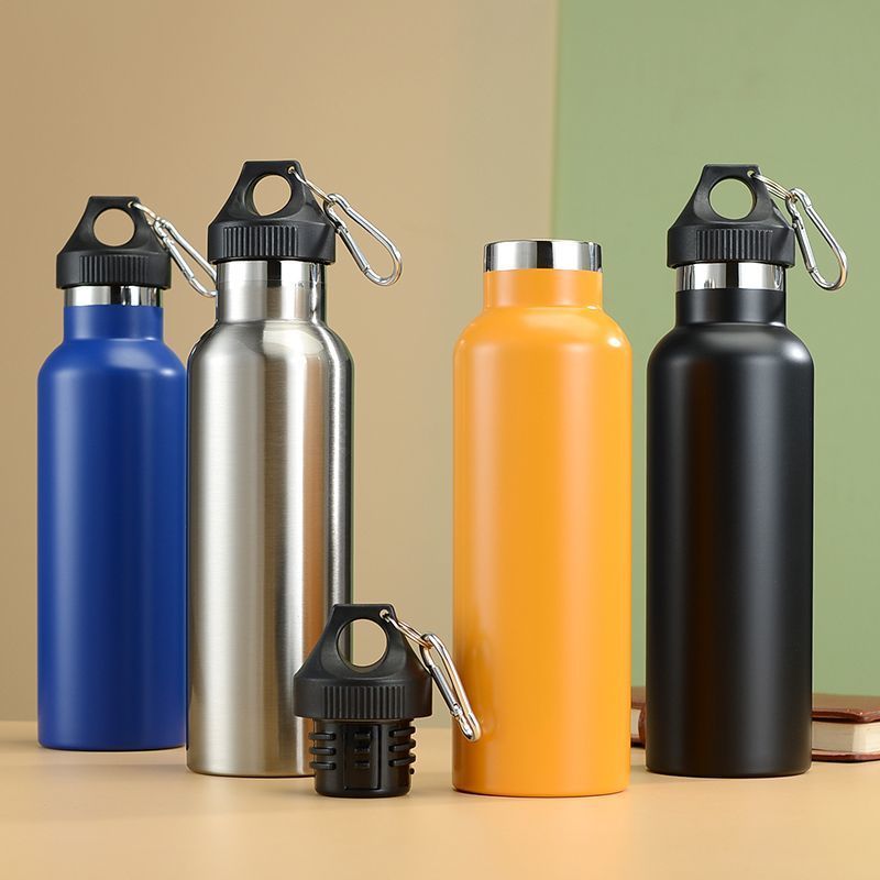 Outdoor Sports Large Capacity Portable Single Layer Aluminum Bottle For Cycling, Hiking, Gym, Printed Water Cup_voghion.com