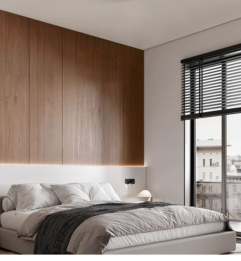 Lampada da soffitto rettangolare ultrasottile per camera da letto e soggiorno in stile vintage, colore noce di alta qualità, Zhongshan Lighting_voghion.com