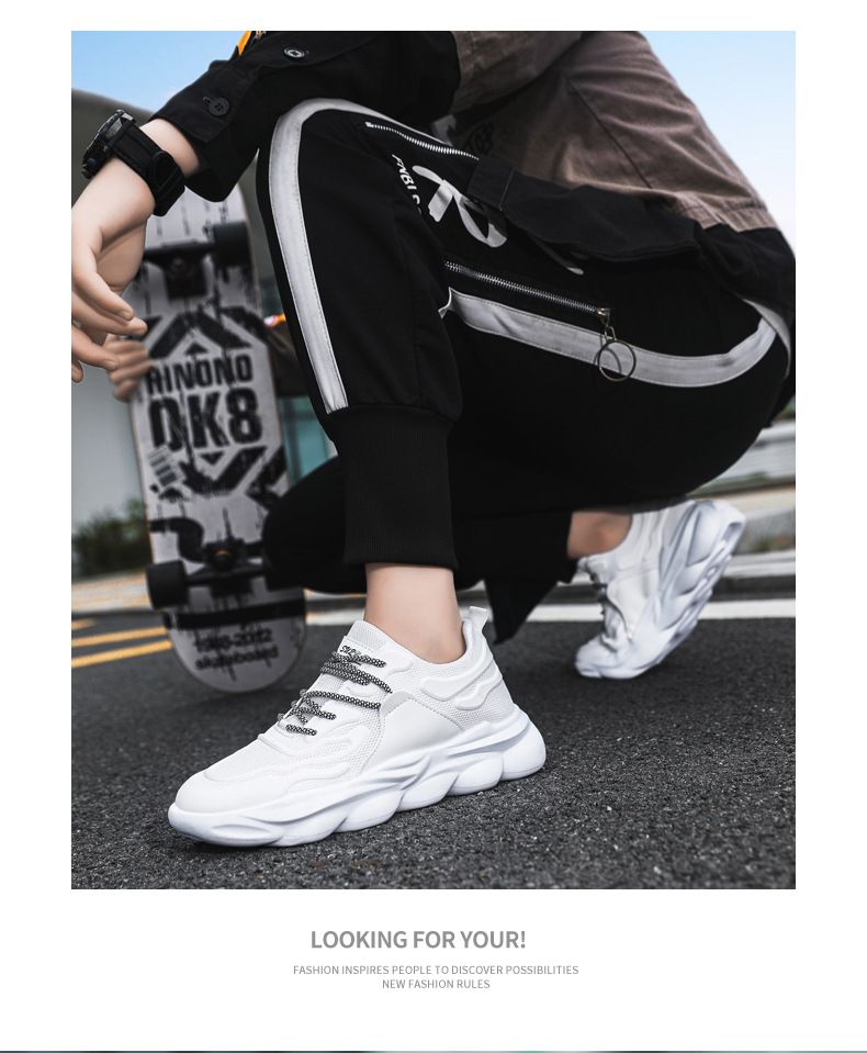 Uomini sportivi semplici e traspiranti, adolescenti alla moda e versatili, che corrono per comodi uomini alla moda in stile coreano_voghion.com