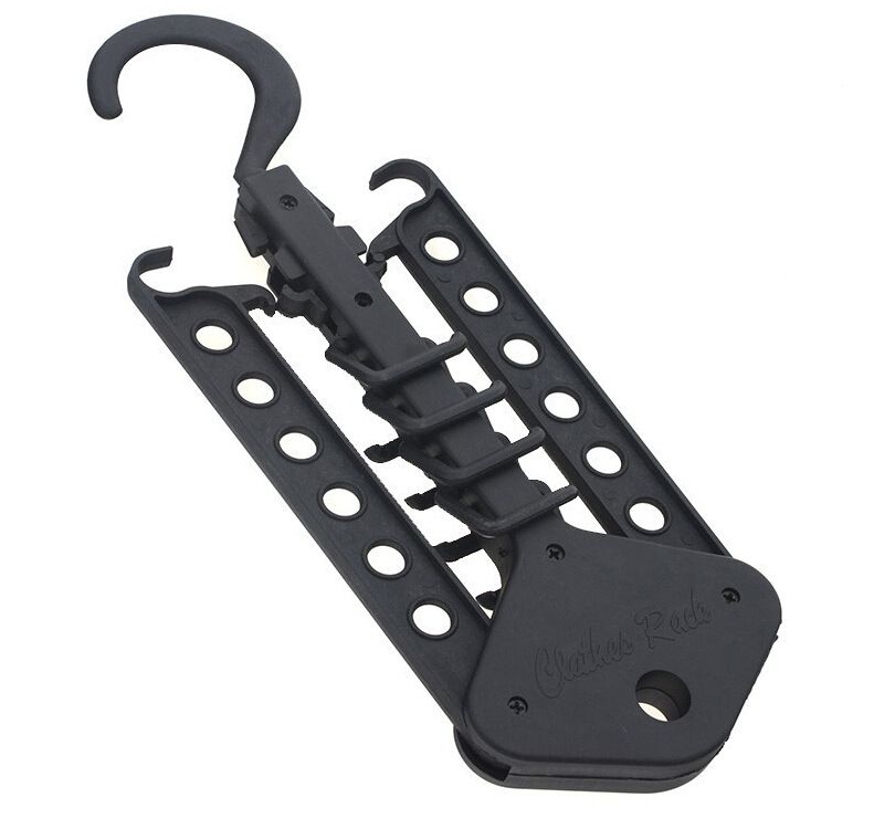 Multi-functional plastic folding hanger triangle pants rack magic drying rack non-slip hanger clothes storage rack_voghion.com