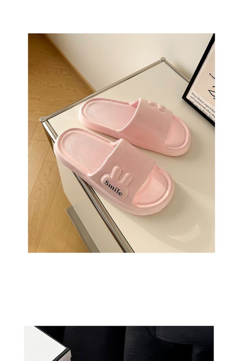 Cartoon-Paar-Hausschuhe – Atmungsaktive EVA-Sandalen mit rutschfester Sohle, weiche Hausschuhe für Männer und Frauen (Optionen mit Bären- und Volltonfarbe)_voghion.com