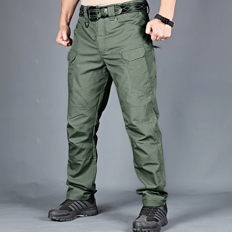 Pantaloni cargo tattici da uomo, pantaloni da combattimento, pantaloni militari dell'esercito, tasche multiple, pantaloni casual da lavoro, escursionismo, taglia forte 6XL_voghion.com