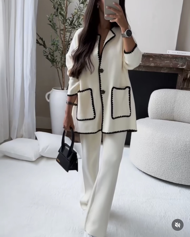 Ropa de mujer, traje de parche de parche de moda_voghion.com